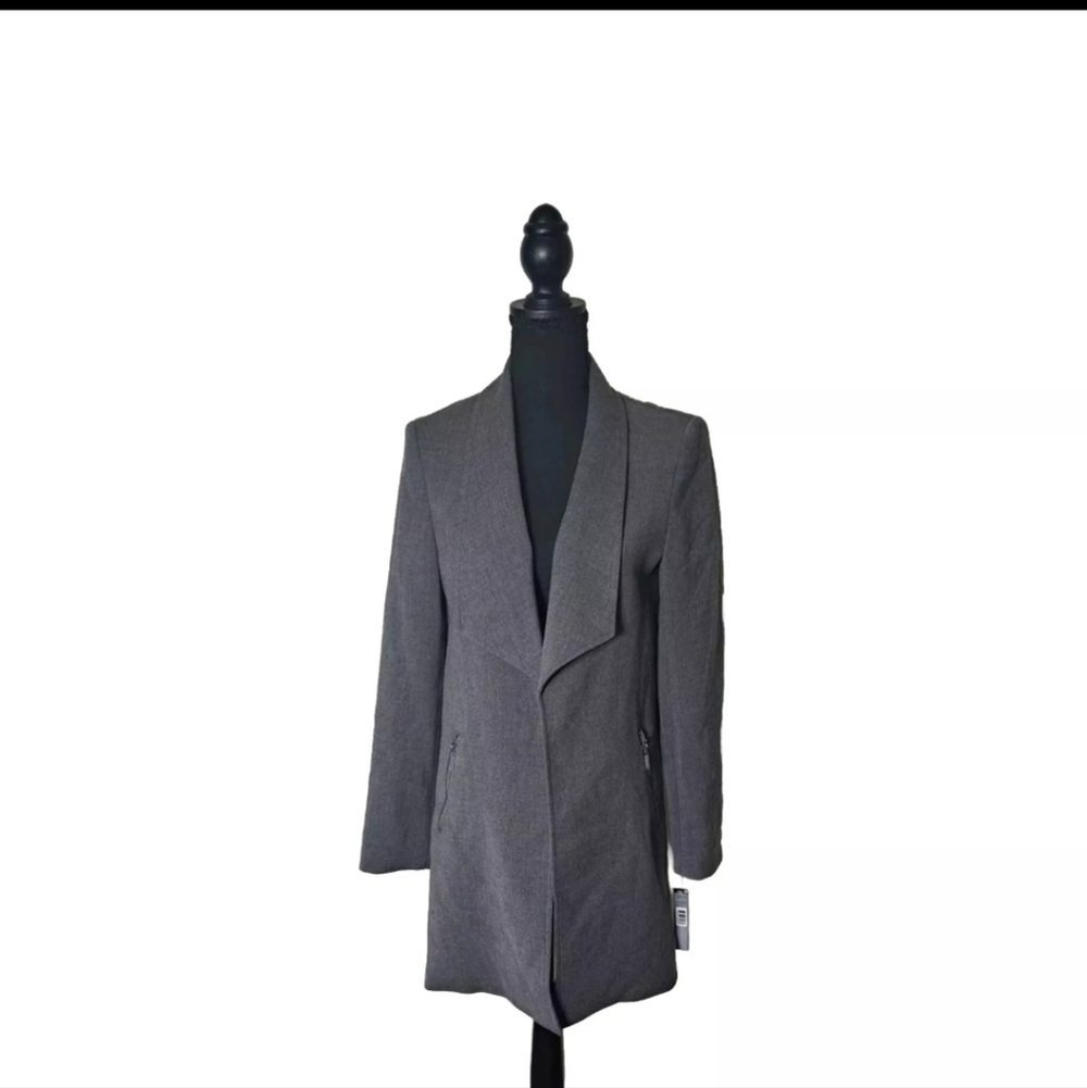 Tahari Women's Grey Blazer Jacket Office Size 4 NWT B26#5